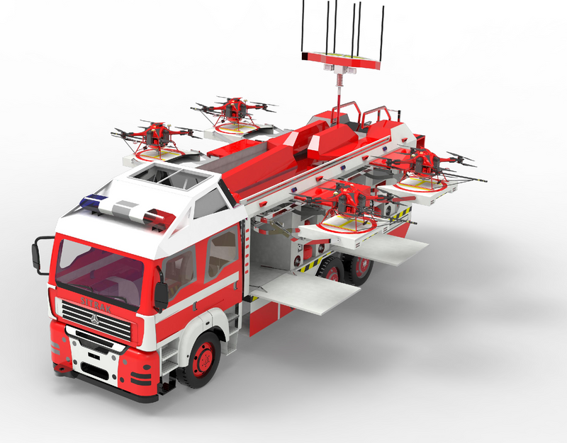 Electric Fire Fighting Rescue UAV /Aircraft- Speed